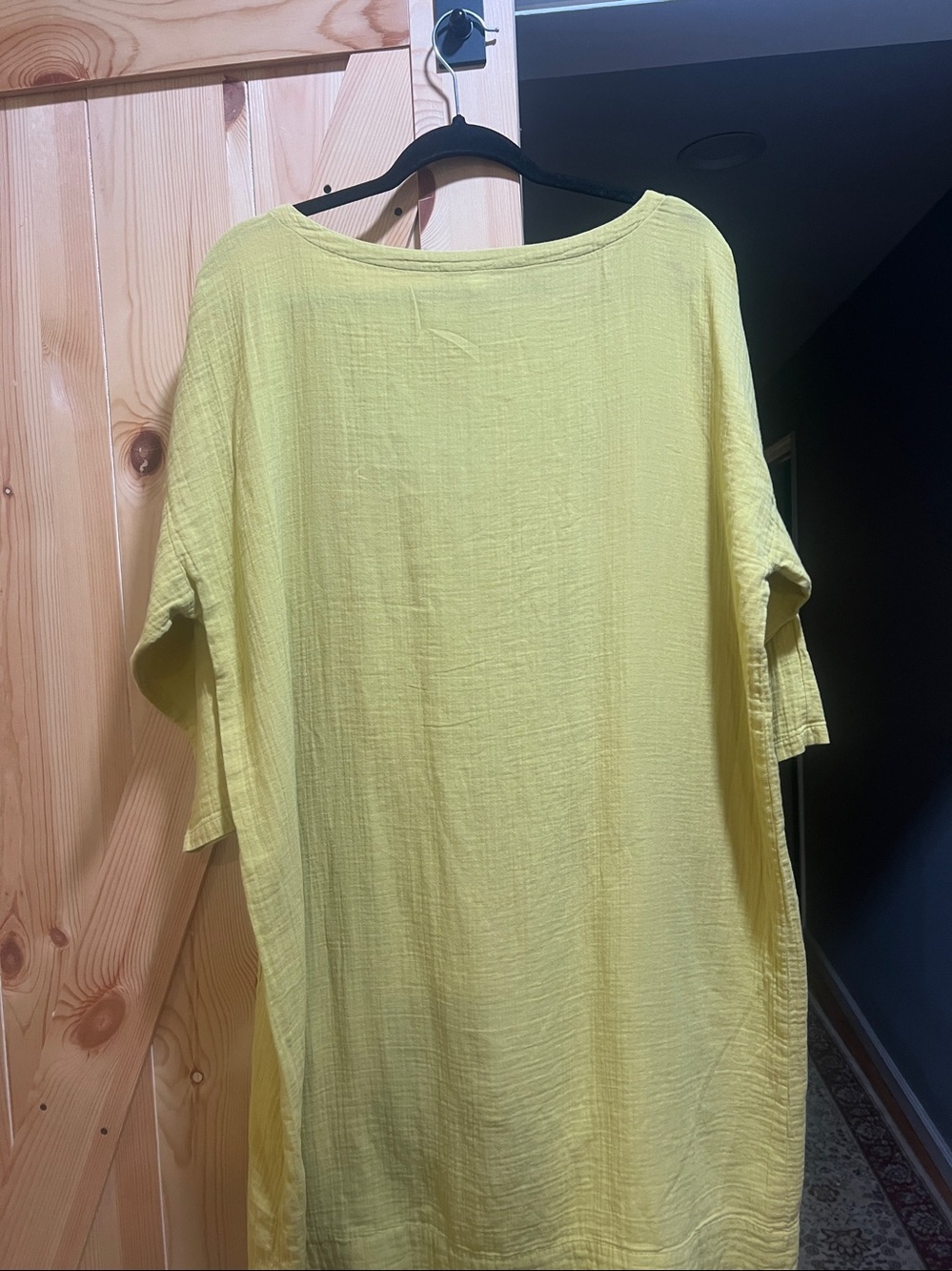 Eileen Fisher Lemon Yellow Pocket Tunic style dress size xl - Picture 7 of 8